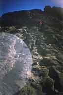 Volcano Mount Agung Bali climbing down thumb