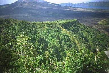 Volcano Mount Batur Bali hill & flow