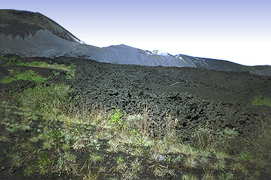 Volcano Mount Batur Bali lavafield